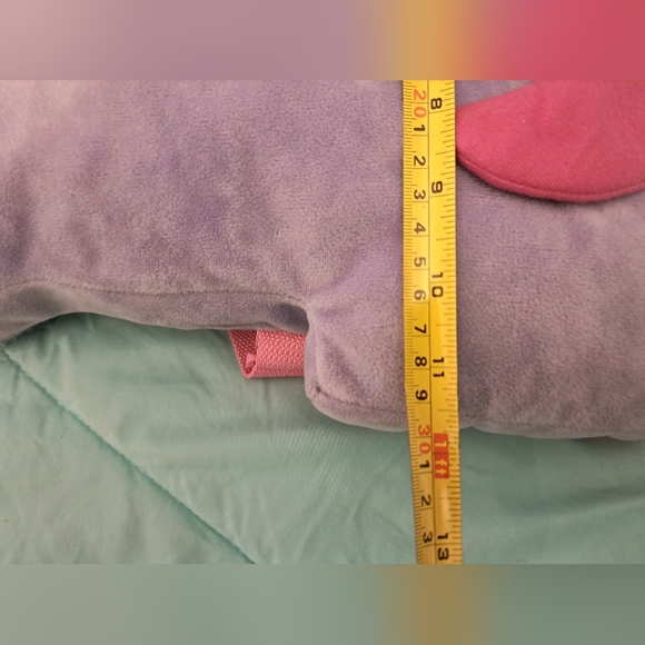 Unicorn Plush Backpack Purple Pink Straps Novelty Stuffed Animal Plush Soft - Picture 3 of 7